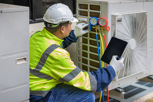 Professional Ac Installation technician working in Meridian, NY